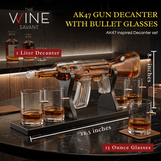 Rifle M16 Gun Decanter Premium Barware Gift Elegant Drinkware Collection - Boutique Bella BellaDecanter Sets
