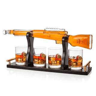 Rifle Whiskey Decanter Premium Barware Gift Elegant Drinkware Collection - Boutique Bella BellaDecanter Sets