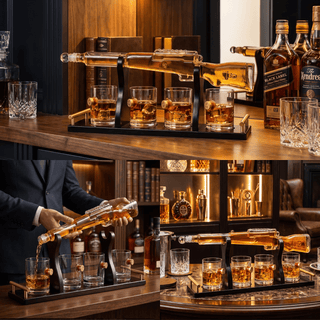 Rifle Whiskey Decanter Premium Barware Gift Elegant Drinkware Collection - Boutique Bella BellaDecanter Sets