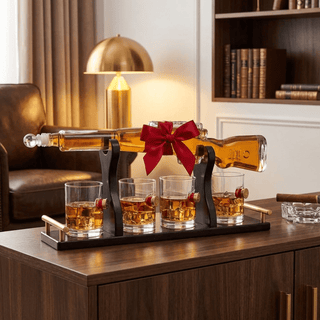 Rifle Whiskey Decanter Premium Barware Gift Elegant Drinkware Collection - Boutique Bella BellaDecanter Sets