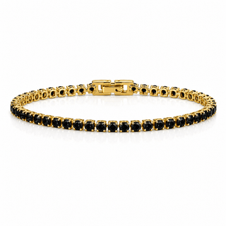 Riley Black Tennis Bracelet - Boutique Bella BellaBracelet