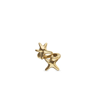 Ring Starborn Intertwined starfish ring Gold - Boutique Bella Bella