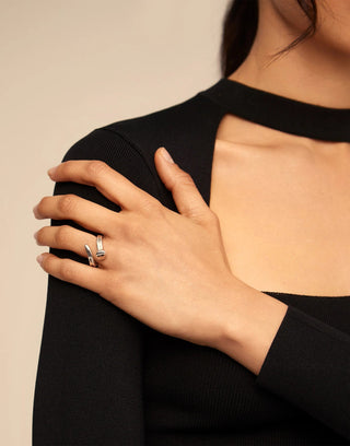 Ring with three organic shapes - Boutique Bella BellaUno De 50 - Ring
