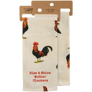 Rise & Shine Mother Cluckers Kitchen Towel - Boutique Bella BellaTea Towel