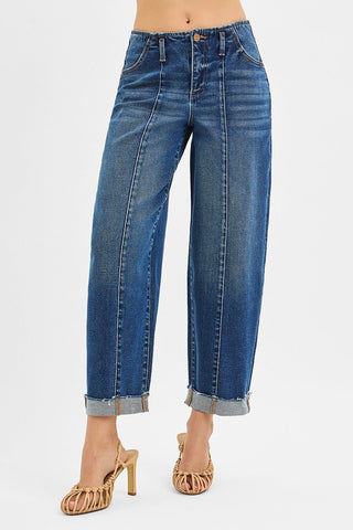 Risen Barrels & Cuffs Jeans - Boutique Bella BellaJeans