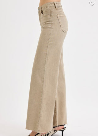 Risen High Rise Palazzo Pants - Boutique Bella Bellajeans