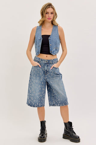 Roar & Shine Bermuda Shorts - Boutique Bella BellaShorts