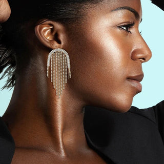 Rochelle CZ Drop Earring - Boutique Bella BellaEarrings