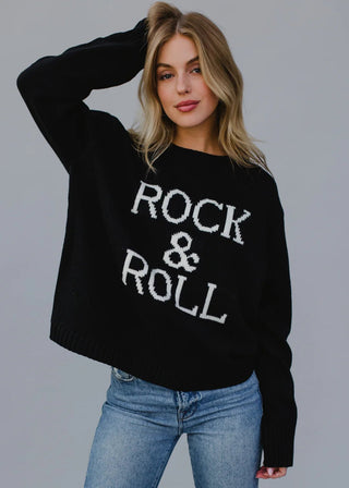 Rock& Roll Sweater - Boutique Bella Bellasweater