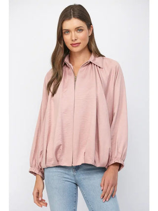 Rosé All Day Bomber Jacket - Boutique Bella BellaJacket