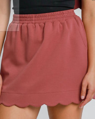 Rosewood Luxeknit Elastic Skirt - Boutique Bella BellaSkirt