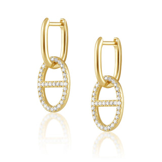 Rosie Pave Huggie - Boutique Bella BellaEarring