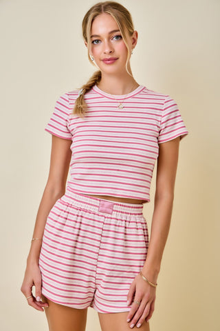 Rosie Ribbed Baby Tee - Boutique Bella BellaTee
