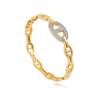 Rosie Two Tone Pave Bracelet - Boutique Bella BellaBracelet