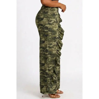 Rough & Ruffles Camo Pants - Boutique Bella BellaPants