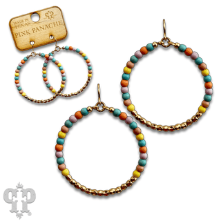 Round bead circle earring, last call - Boutique Bella BellaEarrings