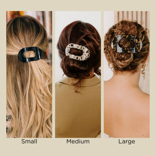 Round Flat Hair Clip | Medium | Blonde Tortoise - Boutique Bella BellaHair Clip