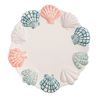 Round Layered Shell Platter - Boutique Bella BellaServing Platter