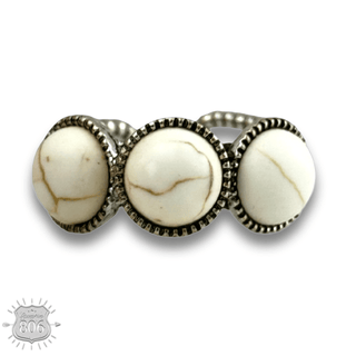 Round stone ring - Boutique Bella BellaRings