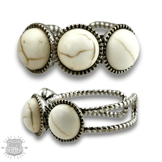 Round stone ring - Boutique Bella BellaRings