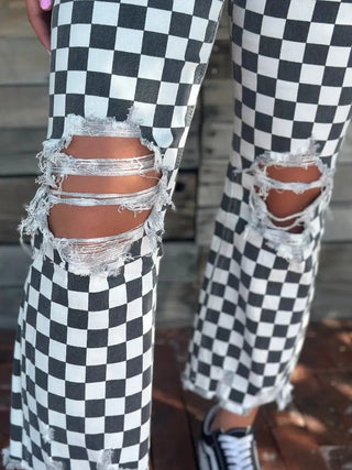 Round the Tracks Jeans - Boutique Bella BellaJeans