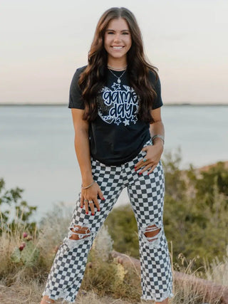 Round the Tracks Jeans - Boutique Bella BellaJeans