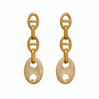 Roxanne Pave Drop Earring - Boutique Bella BellaEarring