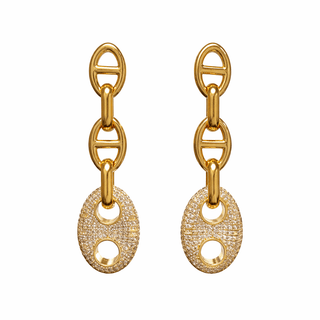 Roxanne Pave Drop Earring - Boutique Bella BellaEarring