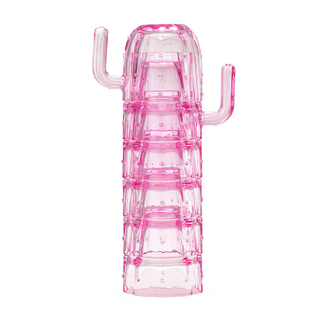 Cactus Stackable Glasses Stacktus Gifts Set Of 6 10 Oz Cactus Shape Glasses With Handles Valentines