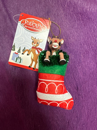Rudolph Stocking Ornament - Boutique Bella BellaChristmas Ornament