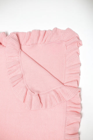 Ruffle Knit Blanket Bei Bei - Boutique Bella BellaBaby