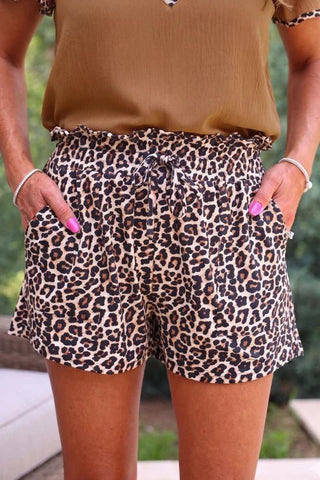 Runway Paperbag Shorts Safari Chic - Boutique Bella BellaActive wear shorts