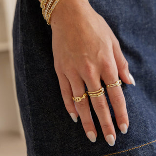 Rylynn Cz Knot Ring - Boutique Bella BellaRing