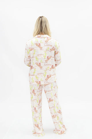 Saddle Up & Snooze Pajama Set - Boutique Bella Bellapajama set