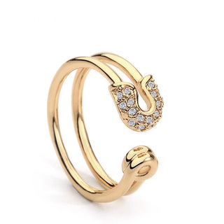 Safety Pin Ring - Boutique Bella BellaRing