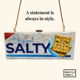 Salty Statement Clutch - Boutique Bella BellaPurses