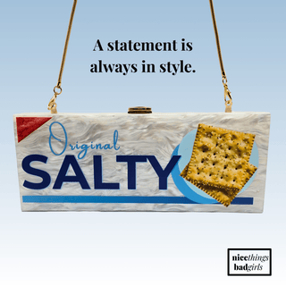 Salty Statement Clutch - Boutique Bella BellaPurses