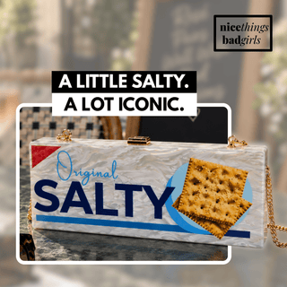 Salty Statement Clutch - Boutique Bella BellaPurses