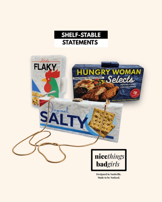 Salty Statement Clutch - Boutique Bella BellaPurses