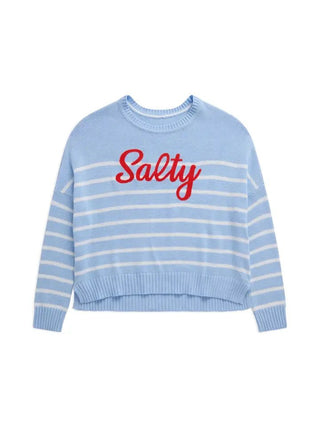 Salty Sweater Blue - Boutique Bella BellaSweater