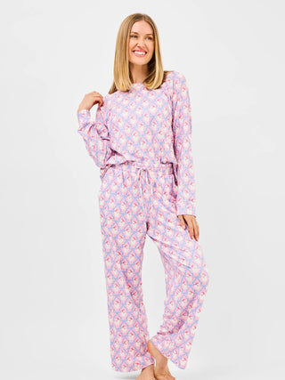 Santa Baby Bows PJ Pant Set - Boutique Bella Bellapajama set