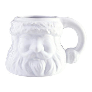 Santa Face Mug - Glossy White - Boutique Bella BellaMug