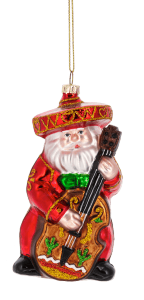 Santa Feliz Navidad Ornament - Boutique Bella BellaChristmas Ornament