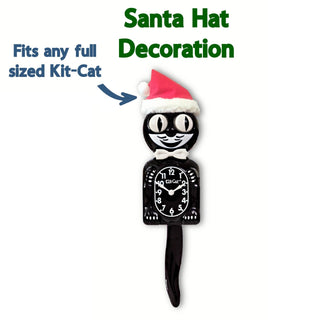 Santa Hat Decoration (fits any full sized Kit - Cat Klock!) - Boutique Bella BellaClock