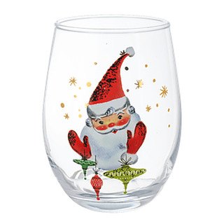 Santa Lowball Glass Ganz - Boutique Bella BellaChristmas Decor