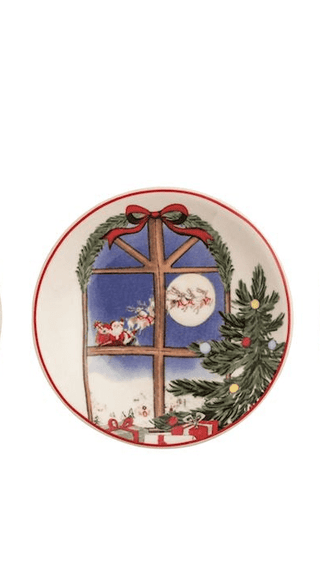 Santa Scene Tidbit Plates - Assorted Styles - Boutique Bella BellaChristmas Decor