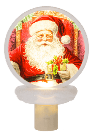 Santa Shimmer Disk LED Night Light - Boutique Bella Bellanight light