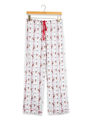 Santa Tied With a Bow Simply Soft Pajama Pants - Boutique Bella BellaChristmas Pajamas