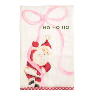Santa With Bow Whimsy Christmas Towel - Boutique Bella BellaChristmas Kitchen Towel