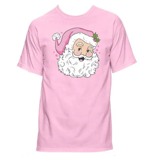 Santa with Pink Hat Blossom T-Shirt - Boutique Bella BellaT-Shirt